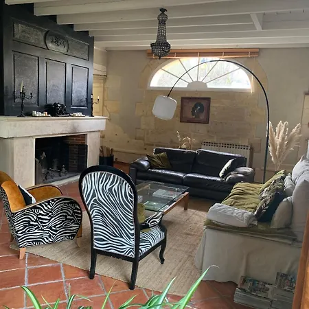 Villa Beautiful Stone House With Pool Salleboeuf